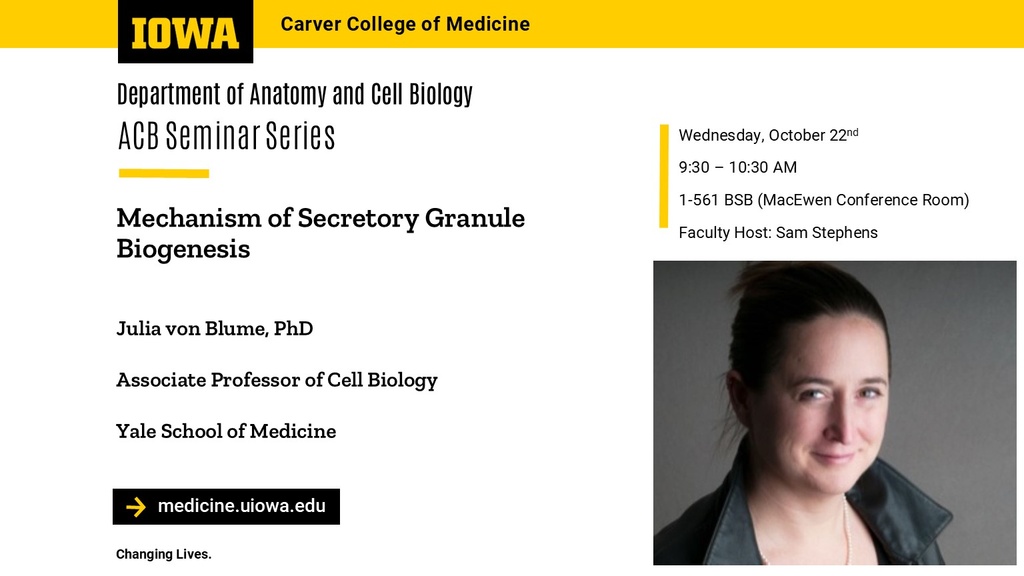 ACB Seminar Series - Julia von Blume promotional image